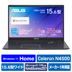 ASUS ノートパソコン Vivobook Go 15 スターブラック E510KA-BQ385WS-イメージ1