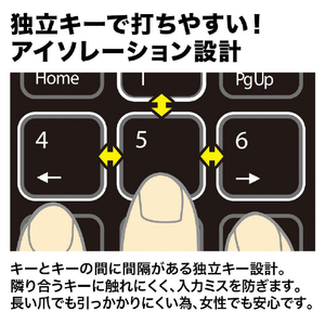 サンワサプライ 静音ワイヤレステンキーマウスセット NT-WL23SETBK-イメージ9