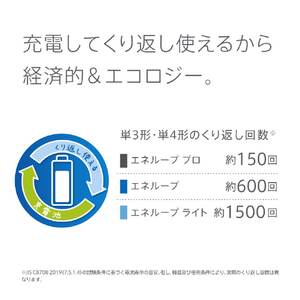 パナソニック 単4形ニッケル水素電池 4本パック(スタンダードモデル) eneloop BK-4MCDK/4H-イメージ8