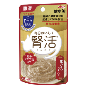 アイシア 国産 健康缶パウチ 腎活 まぐろペースト 40g ｼﾞﾝｶﾂﾏｸﾞﾛﾍﾟ-ｽﾄ40G-イメージ1