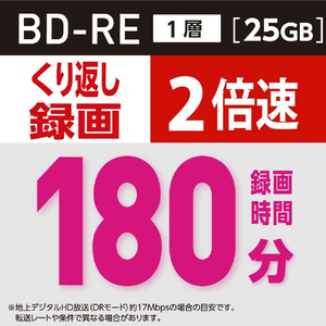 Verbatim 録画用(25GB) 1-2倍速 BD-RE 10枚入り e angle select 迷彩グリーン VBE130NRG10E4-イメージ2