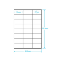 ニチバン コピー機用マイタック紙ラベル A4 24面 20枚 F861060-ML-503