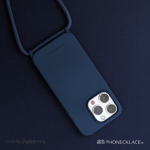 PHONECKLACE iPhone 14/13用ストラップホール付きシリコンケース アイボリー PN23865I14IV-イメージ16