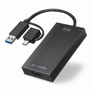 サンワサプライ USB A/Type-C両対応HDMIディスプレイアダプタ(4K/30Hz対応) USB-CVU3HD4-イメージ8