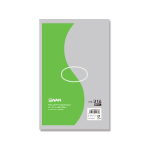 シモジマ スワン/ポリエチレン袋 No.312(230×340mm) 紐なし100枚×10袋 FCK2045-12065516201-イメージ1