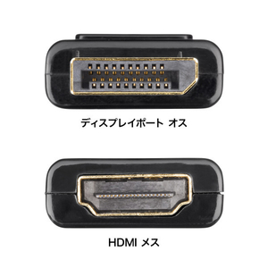 サンワサプライ DisplayPort-HDMI 変換アダプタ(4K/60Hz対応) AD-DPPHD02-イメージ6