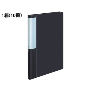 コクヨ クリヤーブック POSITY 固定式A4 40ポケットダークグレー10冊 1箱(10冊) F826238-P3ﾗ-L40NDM-イメージ1