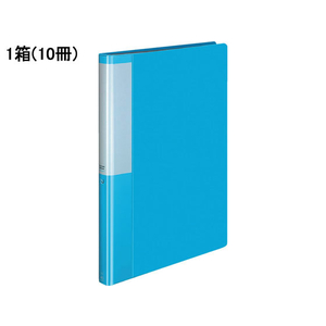 コクヨ クリヤーブック POSITY 固定式A4 40ポケット ライトブルー10冊 1箱(10冊) F826239-P3ﾗ-L40NLB-イメージ1