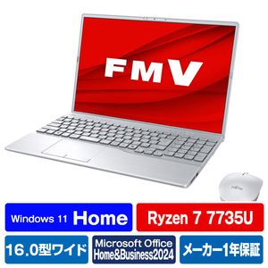 富士通 ノートパソコン FMV AH Series ファインシルバー FMVA53J3S-イメージ1