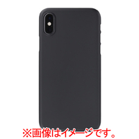 パワーサポート iPhone XS用ケース ラバーブラック PUY-72