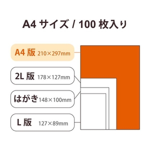 エレコム 写真用光沢紙 厚手 A4 100枚 FC293PX-EJK-VLA4100-イメージ6