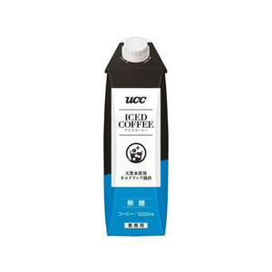 UCC アイスコーヒー無糖 1000ml FCV2499-520579-イメージ1