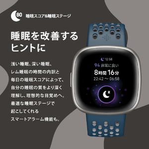 Fitbit スマートウォッチ L/Sサイズ Versa 4 Black/Graphite FB523BKBK-FRCJK-イメージ3