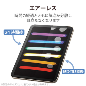 エレコム iPad mini 第6世代(2021年モデル)用ガイド付ガラスフィルム TBWA21SFLGGJ-イメージ5