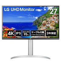 LGエレクトロニクス 27型液晶ディスプレイ LG UHD Monitor 4K 27UP650K-W