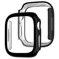 EGARDEN Apple Watch 45mm用ガラスフィルム一体型ケース ブラック EG24876AWBK