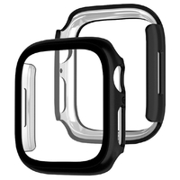 EGARDEN Apple Watch 45mm用ガラスフィルム一体型ケース ブラック EG24876AWBK