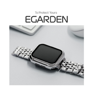 EGARDEN Apple Watch 45mm用ガラスフィルム一体型ケース ブラック EG24876AWBK-イメージ6