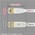 サンワサプライ CAT7ウルトラフラットLANケーブル(7m) ブラック KB-FLU7-07BK-イメージ2
