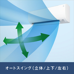 ダイキン 「標準工事込み」 6畳向け 冷暖房インバーターエアコン e angle select ATEシリーズ ATE AE3シリーズ ATE22ASE3-WS-イメージ6