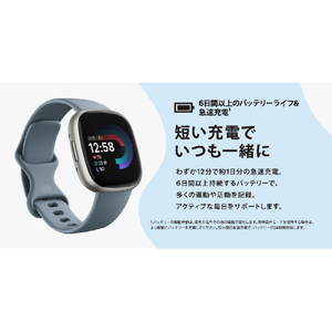 Fitbit スマートウォッチ L/Sサイズ Versa 4 Pink Sand/Copper FB523RGRW-FRCJK-イメージ15