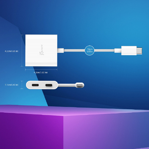 j5Create USB-C to DP alt mode出力 & PD充電 2in1 変換アダプター ホワイト JCA164-イメージ9