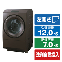 東芝 【左開き】12．0kgドラム式洗濯乾燥機 ZABOON ボルドーブラウン TW-127XP4L(T)