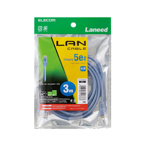 エレコム Cat5e準拠LANケーブル(3m) ブルー LD-CTN/BU3-イメージ2