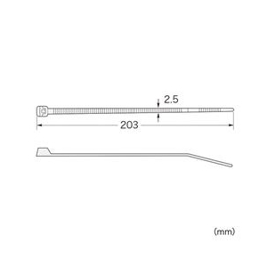 サンワサプライ ケーブルタイ（長さ203mm・20本入り） CA-603N-イメージ2