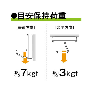 ソニック 強力マグフック 7kg 回転スイングタイプ 白 MG-7766-W FC403RB-MG-7766-W-イメージ4