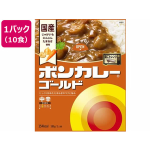 大塚食品 ボンカレーゴールド中辛180g×10食 1箱(10箱) F893741-イメージ1