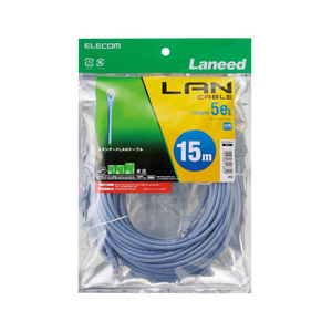 エレコム Cat5e準拠LANケーブル(15m) ブルー LD-CTN/BU15-イメージ2