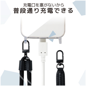 エレコム iPhone 12/12 Pro用ハイブリッドケース ショルダーストラップホール付き クリア PM-A20BHVCKSHCR-イメージ4