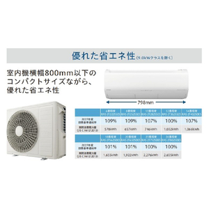 日立 「工事代金別」 6畳向け 自動お掃除付き 冷暖房インバーターエアコン e angle select 日立ルームエアコン 白くまくん Jシリーズ RASJT2225SE5WS-イメージ8