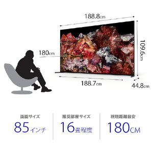 SONY 85V型4Kチューナー内蔵4K対応液晶テレビ BRAVIA X95Lシリーズ XRJ-85X95L-イメージ2