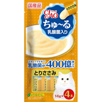 いなばペットフード チャオちゅーる 乳酸菌入り とりささみ 14g×4 ﾁﾕ-ﾙﾆﾕｳｻﾝｷﾝﾄﾘｻｻﾐ14GX4