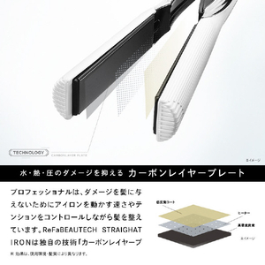 MTG ヘアアイロン ReFa BEAUTECH STRAIGHT IRON ホワイト RE-AC02A-イメージ3