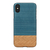 Man & Wood iPhone XS Max用天然木ケース Denim I13893I65-イメージ1