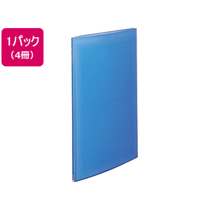 リヒトラブ リクエスト 透明クリヤーブック A2 20ポケット ブルー 4冊 1パック（4冊） F826290-G3117-8-イメージ1