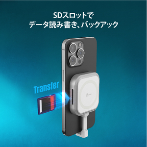 j5 create USB-C マグネット搭載 4in1 マルチハブ(iPhone専用) JCH168W-イメージ6