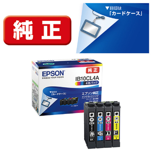 エプソン インクカートリッジ (4色パック) ブラック、シアン、マゼンタ、イエロー IB10CL4A-イメージ1