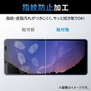 エレコム Xperia 10 IV/10 III/10 III Lite用フィルム 指紋防止 反射防止 PM-X222FLF-イメージ4