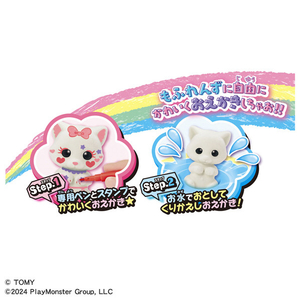 タカラトミー おえかき もふれんず ねこと3種のペンセット ｵｴｶｷﾓﾌﾚﾝｽﾞﾈｺﾄ3ｼﾕﾉﾍﾟﾝｾﾂﾄ-イメージ6