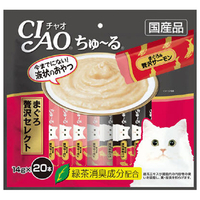 いなばペットフード CIAO ちゅ～る まぐろ 贅沢セレクト 14g×20本 ﾁﾔｵﾁﾕ-ﾙﾏｸﾞﾛｾﾞｲﾀｸ20P