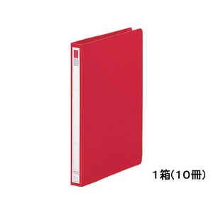 リヒトラブ リングファイル(カドロック&ツイストリング)A4-S 赤 10冊 1箱(10冊) F881861-F-867U-3-イメージ1