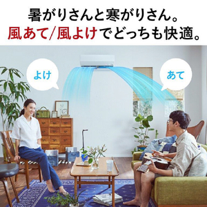 三菱 「工事代金別」 6畳向け 自動お掃除付き 冷暖房省エネハイパワーエアコン e angle select 霧ヶ峰 Zシリーズ MSZ-EM2224E4-Wｾｯﾄ-イメージ11