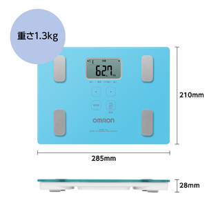 オムロン 体組成計 ブルー HBF-235-JB-イメージ7