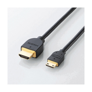 エレコム HIGH SPEED HDMI-Miniケーブル(イーサネット対応) 1m DH-HD14EM10BK-イメージ1