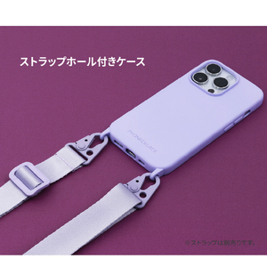 PHONECKLACE iPhone 14 Plus用ストラップホール付きシリコンケース イエロー PN23904I14MYL-イメージ4