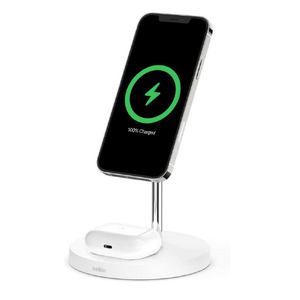 BELKIN MagSafe急速充電対応 2in1 ワイヤレス充電器 BOOST UP CHARGE Pro ホワイト WIZ010DQWH-イメージ1